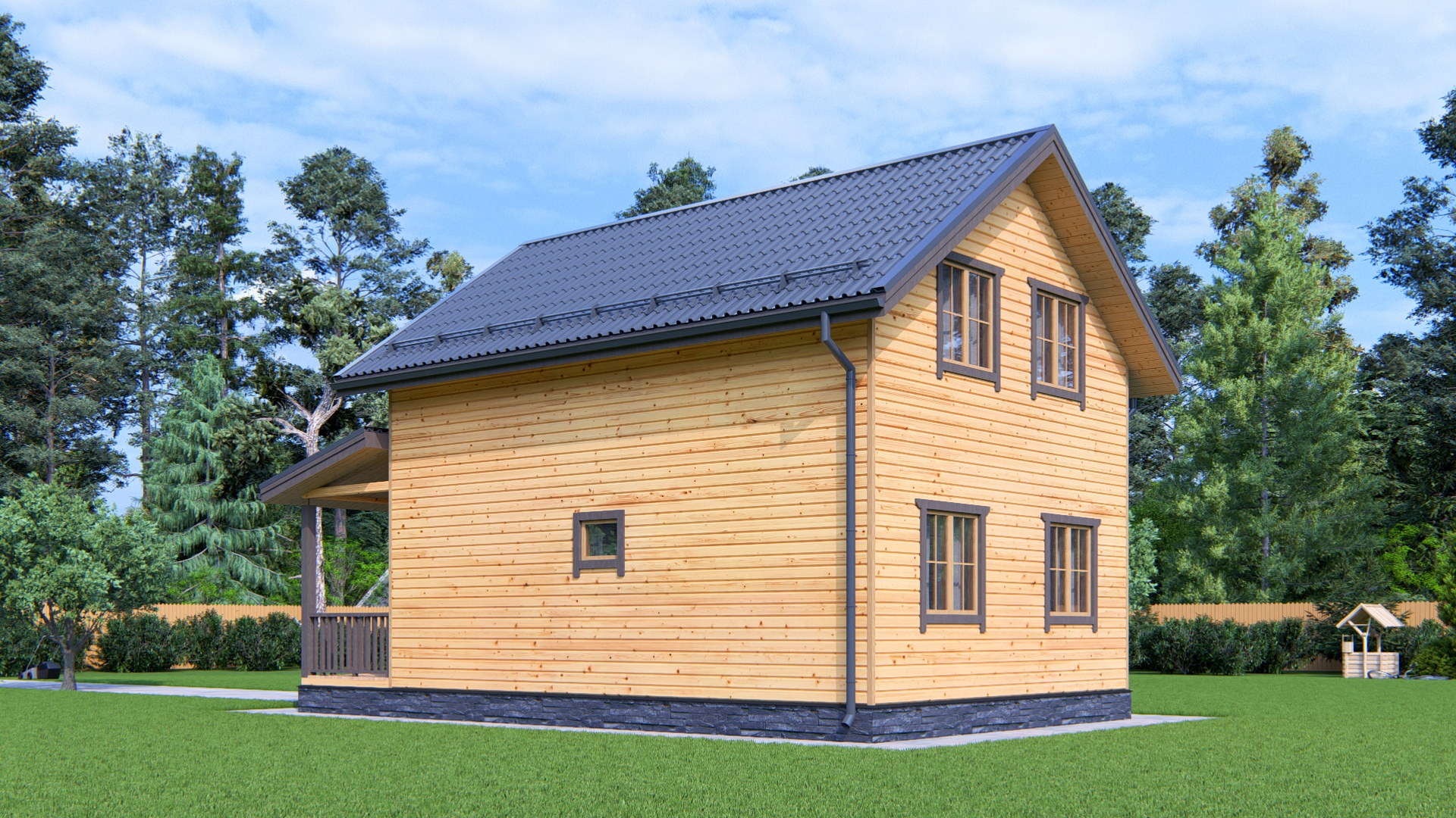 3D вид проекта для строим.дом.рф