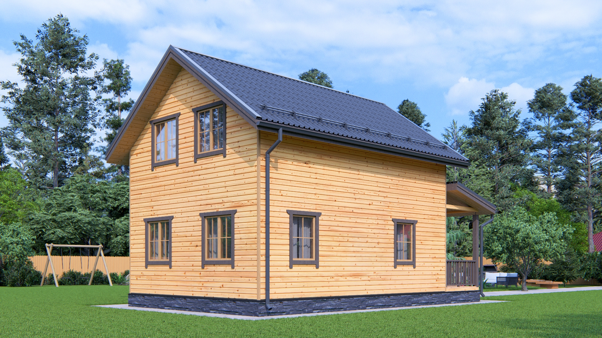 3D вид проекта для строим.дом.рф