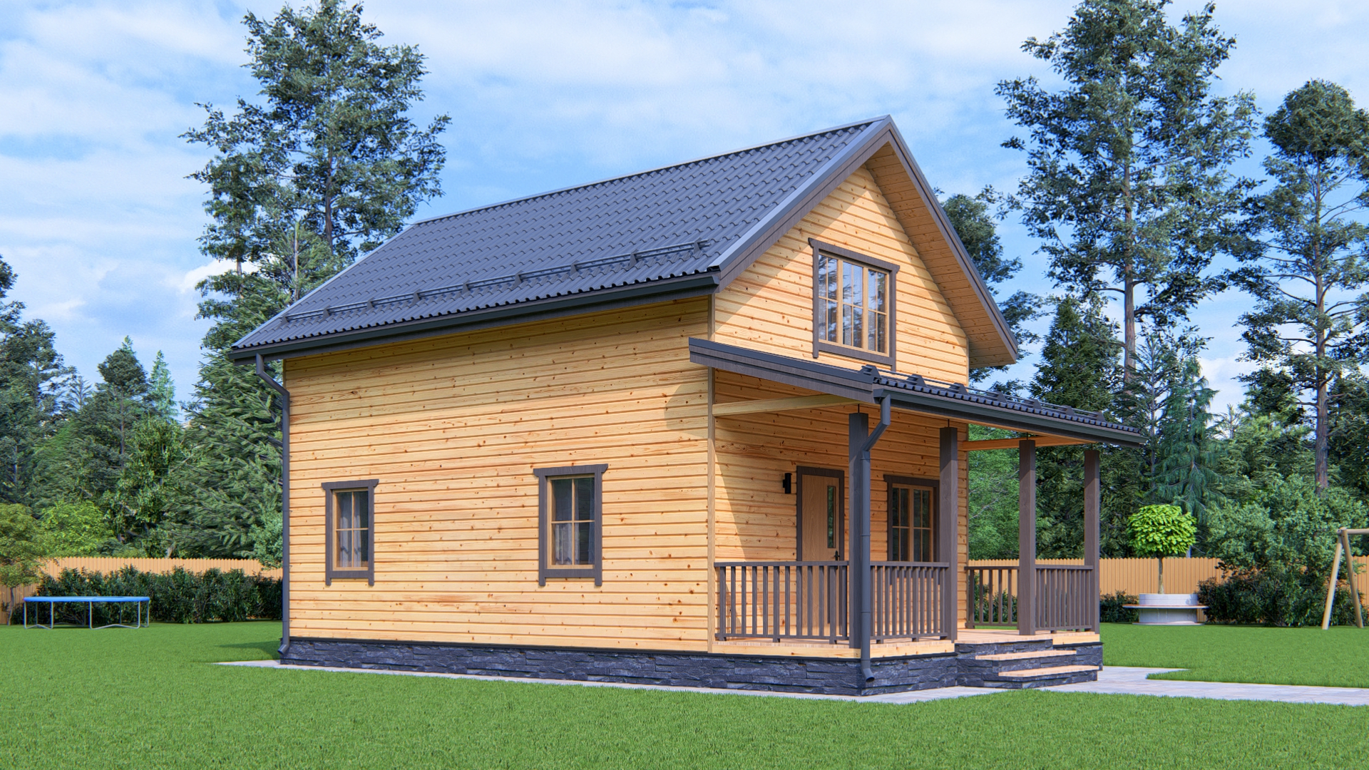 3D вид проекта для строим.дом.рф